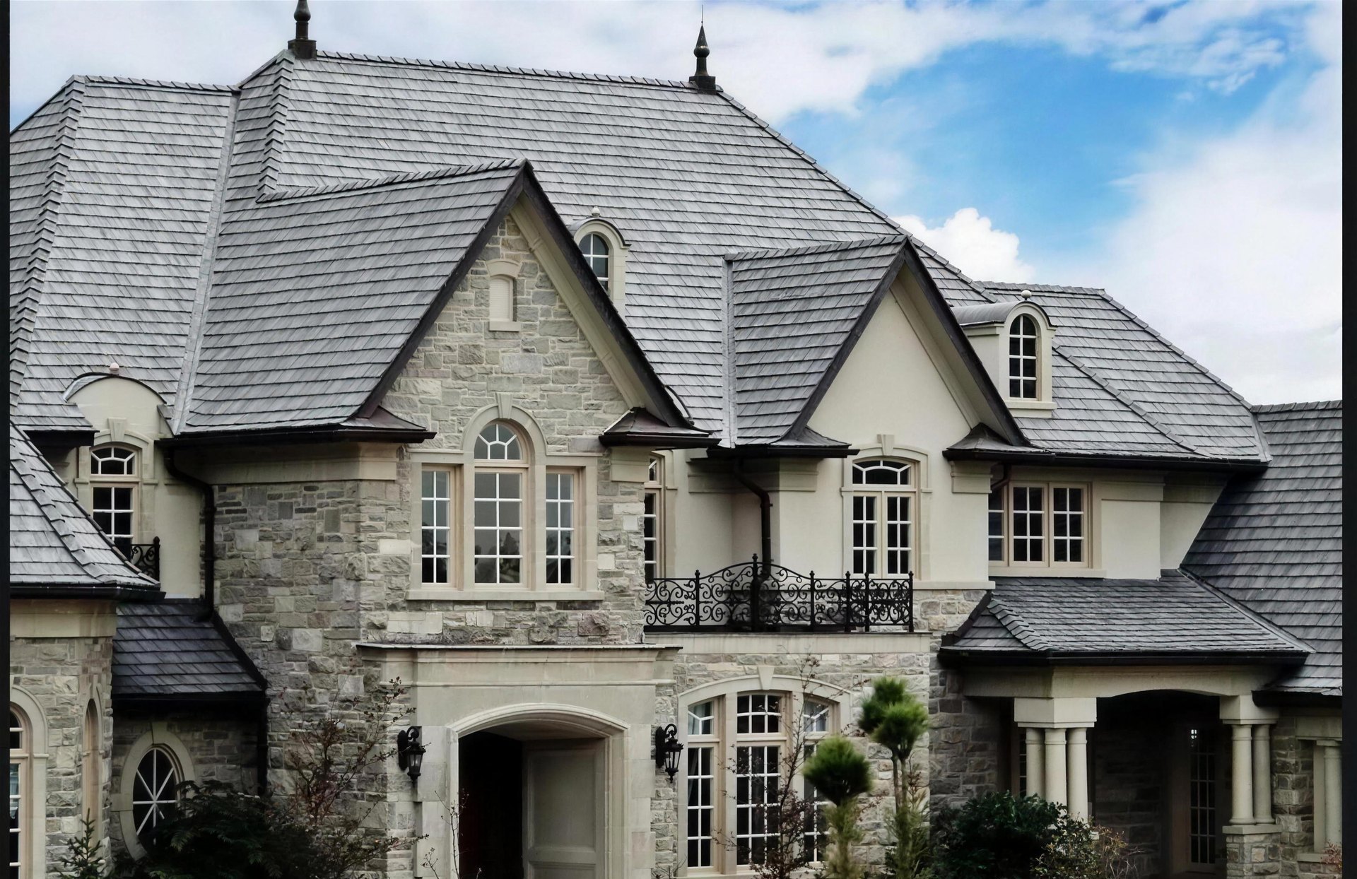 French-inspired stone estate, a custom rebuild in Bel Air