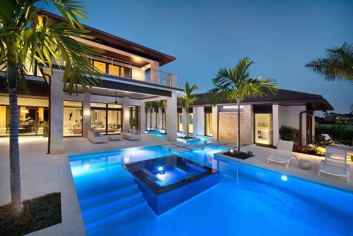 A classic two-story home in Beverly Hills, rebuilt on a tear-down lot