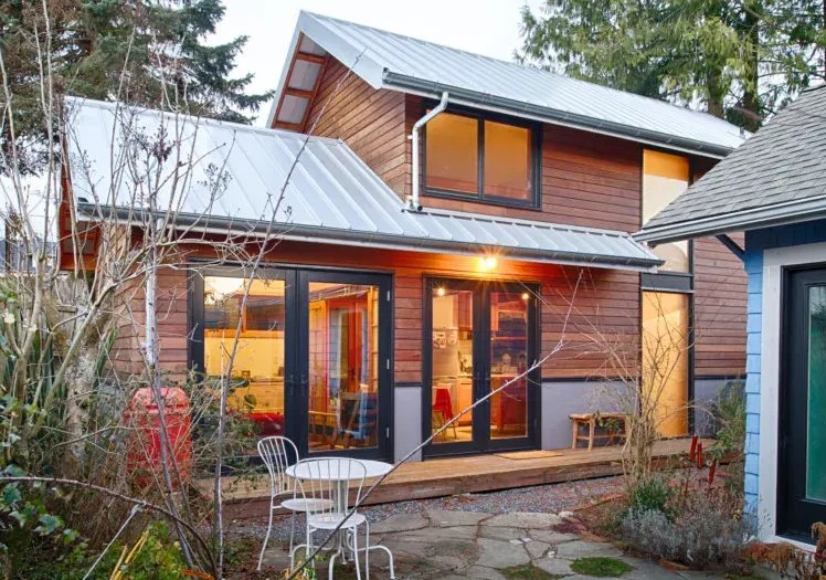 A two-story Beverly Hills home from the street