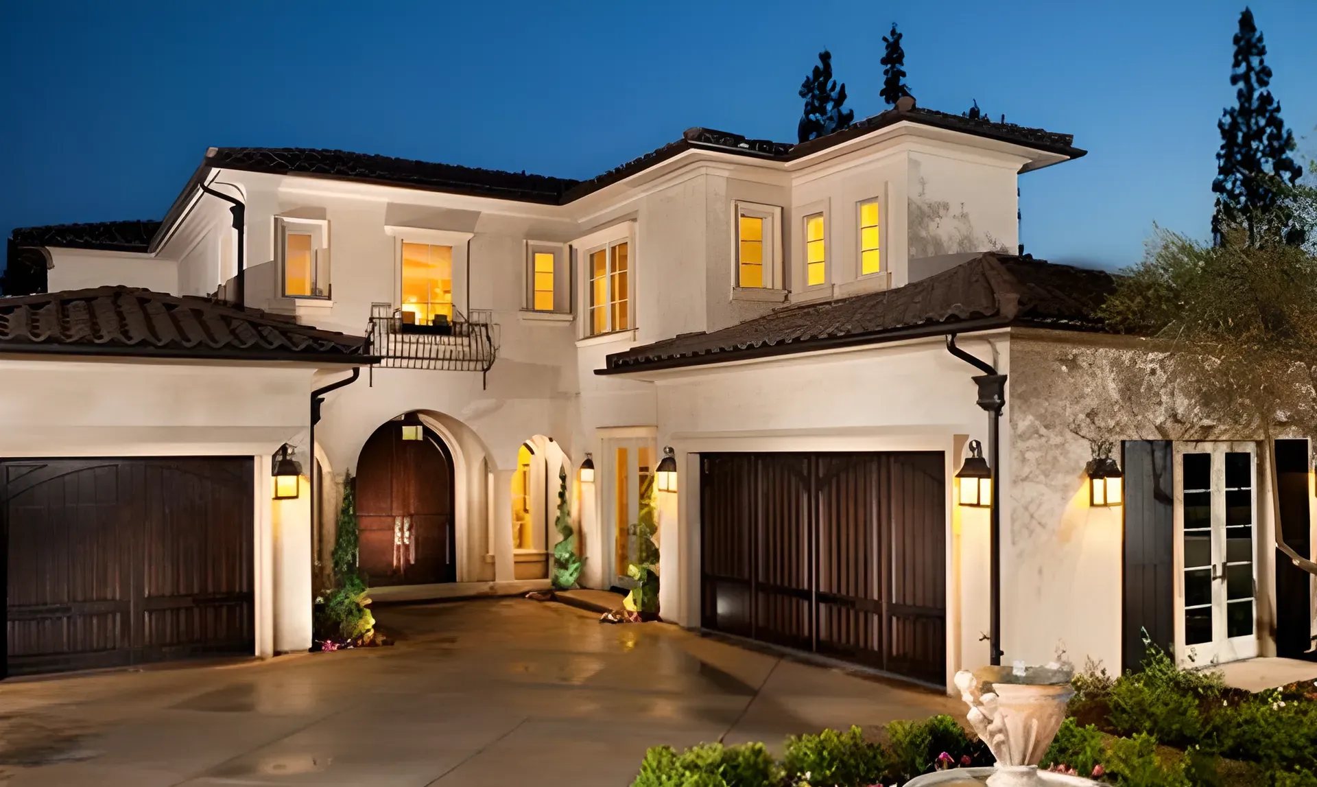 A French-style custom home in Brentwood, a tear-down rebuild